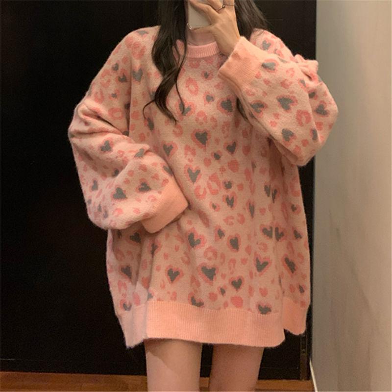 Women's Sweaters Japanese Sweater Oversize Pullover Blouse Autumn Mid-length Loose And Lazy Style Outer Wear Coat Women, Pink
Women's Sweaters Japanese Sweater Oversize Pullover Blouse Autumn Mid-length Loose And Lazy Style Outer Wear Coat Women, Pink