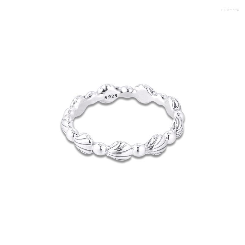 Cluster Rings Beaded Seashell Band Ring Authentic 925 Sterling Silver Jewelry For Woman European Style MakingCluster Eloi22
Cluster Rings Beaded Seashell Band Ring Authentic 925 Sterling Silver Jewelry For Woman European Style MakingCluster Eloi22