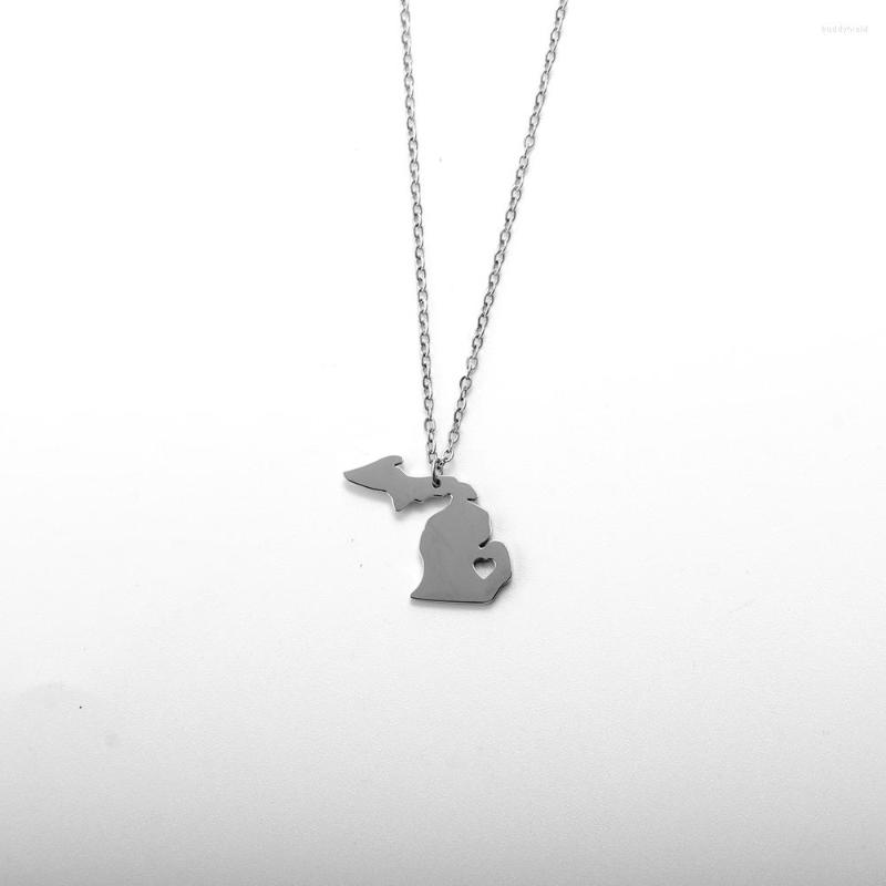 Pendant Necklaces Arrivals Stainless Steel Country Map Michigan Delicate Necklace Jewelry Gift For Him With Chain
Pendant Necklaces Arrivals Stainless Steel Country Map Michigan Delicate Necklace Jewelry Gift For Him With Chain