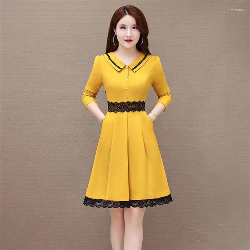 Casual Dresses 2023 Autumn Winter Dress Plus Velvet Skirt Mother Lace Temperament Closed Waist Style Belly Cover Clothes Women X, Yellow
Casual Dresses 2023 Autumn Winter Dress Plus Velvet Skirt Mother Lace Temperament Closed Waist Style Belly Cover Clothes Women X, Yellow