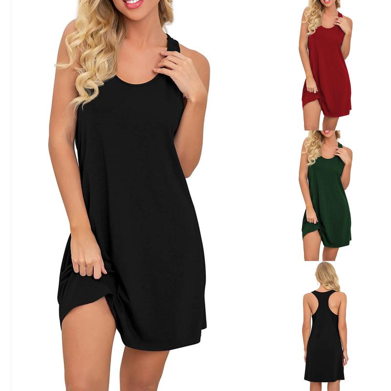 Casual Dresses Sexy Women Summer Strapless Dress Solid Color Round Neck Nightdress Sleeveless Vintage Black Sheath A-Line Sundress
Casual Dresses Sexy Women Summer Strapless Dress Solid Color Round Neck Nightdress Sleeveless Vintage Black Sheath A-Line Sundress