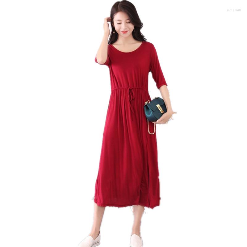 Party Dresses 2023 Casual O-Neck Half Sleeve Long Dress Spring Summer Women Loose Home AD086, As shown
Party Dresses 2023 Casual O-Neck Half Sleeve Long Dress Spring Summer Women Loose Home AD086, As shown