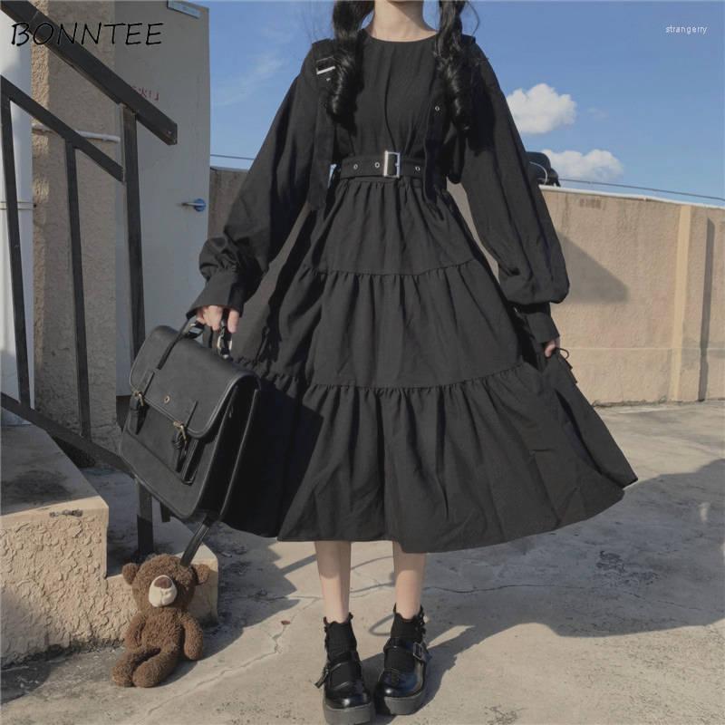 Casual Dresses Women Long Sleeve Dress Stretchy Draped Fall Students Korean Preppy Style Loose Solid Kawaii Slim Chic Trendy Streetwear, Black
Casual Dresses Women Long Sleeve Dress Stretchy Draped Fall Students Korean Preppy Style Loose Solid Kawaii Slim Chic Trendy Streetwear, Black