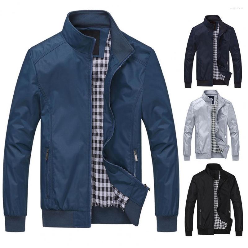 Men's Jackets Terrific All Match Spring Jacket Coat Wear-resistant Stand Collar, Dark blue
Men's Jackets Terrific All Match Spring Jacket Coat Wear-resistant Stand Collar, Dark blue