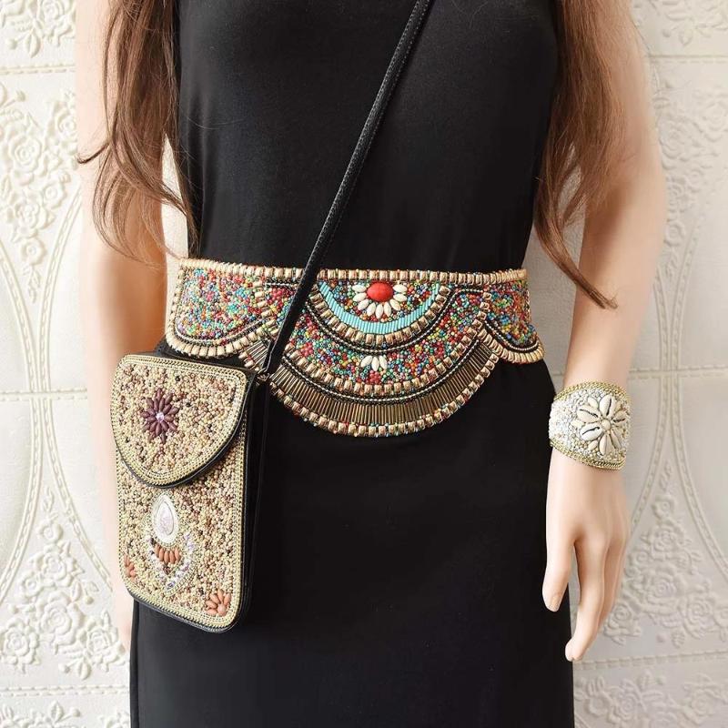 Necklace Earrings Set Bohemian Ethnic Resin Beads Waistbands & Bracelets Sets For Women Female Handmade Flower Pattern Belly Chains, Picture shown
Necklace Earrings Set Bohemian Ethnic Resin Beads Waistbands & Bracelets Sets For Women Female Handmade Flower Pattern Belly Chains, Picture shown