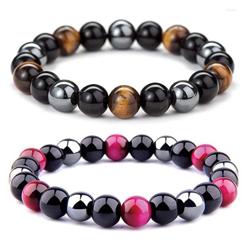 Charm Bracelets Selling Black Gall Stone With Magnetic Attraction Tiger's Eye Obsidian 8mm Bracelet For Male And Female Lovers
Charm Bracelets Selling Black Gall Stone With Magnetic Attraction Tiger's Eye Obsidian 8mm Bracelet For Male And Female Lovers
