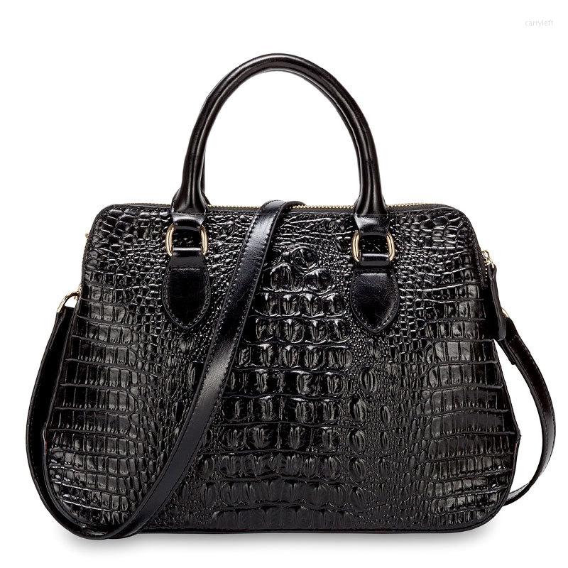 Evening Bags Ladies Genuine Leather Handbag Women Fashionable Crocodile Pattern Shoulder Bag Woman Classical Totes Crossbody, Black
Evening Bags Ladies Genuine Leather Handbag Women Fashionable Crocodile Pattern Shoulder Bag Woman Classical Totes Crossbody, Black