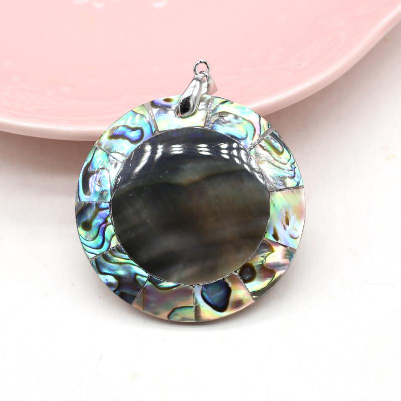 Pendant Necklaces 42mm Natural Abalone Shell Charms Round Shape For Women Making DIY Jewerly Necklace AccessoriesPendant
Pendant Necklaces 42mm Natural Abalone Shell Charms Round Shape For Women Making DIY Jewerly Necklace AccessoriesPendant
