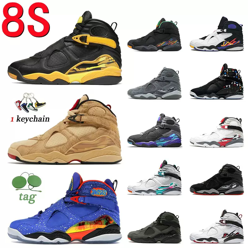 8 8s Basketball Shoes Men Sneakers South Beach Three Peat Taxi Hachimura SE Black Samurai Bugs Bunny Burgundy Chrome With Box, 10
8 8s Basketball Shoes Men Sneakers South Beach Three Peat Taxi Hachimura SE Black Samurai Bugs Bunny Burgundy Chrome With Box, 10