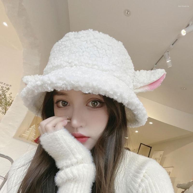 Berets Bucket Hat Vintage Winter Sheep Ear Plush Panama For Women Caps Warm Faux Fur Soft Female Fisherman Sun Hats Gorras Para Mujer, White
Berets Bucket Hat Vintage Winter Sheep Ear Plush Panama For Women Caps Warm Faux Fur Soft Female Fisherman Sun Hats Gorras Para Mujer, White