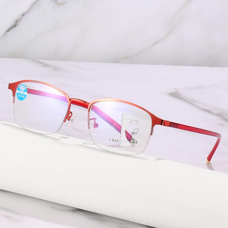 Sunglasses Fashion Metal Half Frame Reading Glasses Men TR Temples HD Anti-Blue Multifocal Lenses Women Far And Nea Dual Use 1852Sunglasses
Sunglasses Fashion Metal Half Frame Reading Glasses Men TR Temples HD Anti-Blue Multifocal Lenses Women Far And Nea Dual Use 1852Sunglasses
