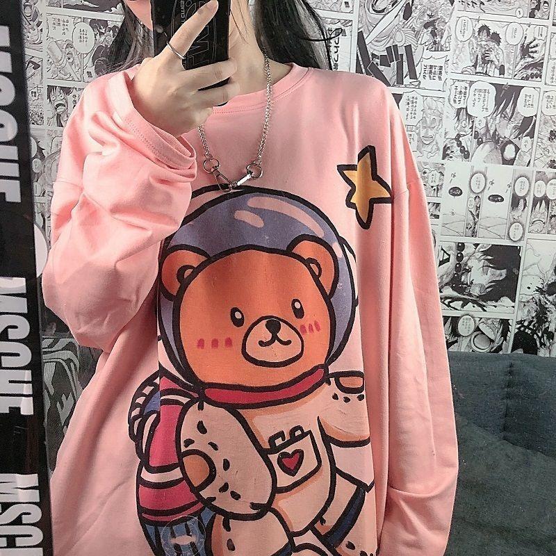 Women's T Shirts Korean Style Graphic Women 2023 Fashion Shirt Loose Long Sleeve Streetwear Kawaii Crewneck Print Tshirt, White
Women's T Shirts Korean Style Graphic Women 2023 Fashion Shirt Loose Long Sleeve Streetwear Kawaii Crewneck Print Tshirt, White