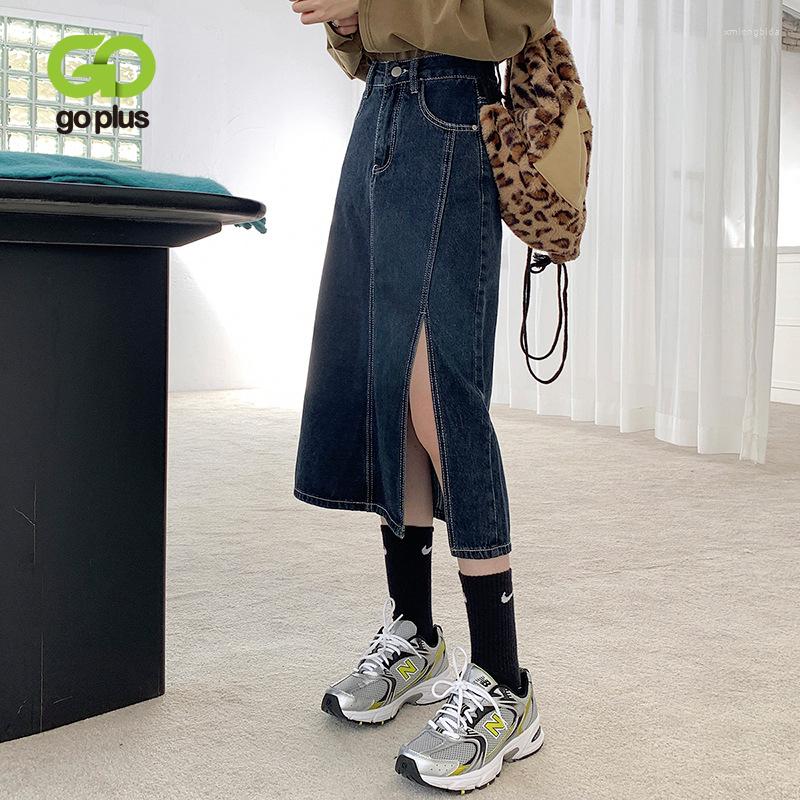 Skirts GOPLUS Skirt Vintage Midi Long Denim Korean Fashion Split Jean Jupe Longue Femme Rokken Dames C11145, Blue
Skirts GOPLUS Skirt Vintage Midi Long Denim Korean Fashion Split Jean Jupe Longue Femme Rokken Dames C11145, Blue