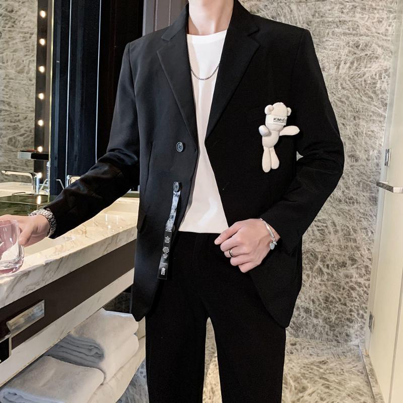 Men' Suits & Blazers Spring Autumn Suit Trend Fashion Loose Solid Tops All-match Long Sleeve Personality Dolls Streamers Casual Jacket Male, Beige
Men' Suits & Blazers Spring Autumn Suit Trend Fashion Loose Solid Tops All-match Long Sleeve Personality Dolls Streamers Casual Jacket Male, Beige