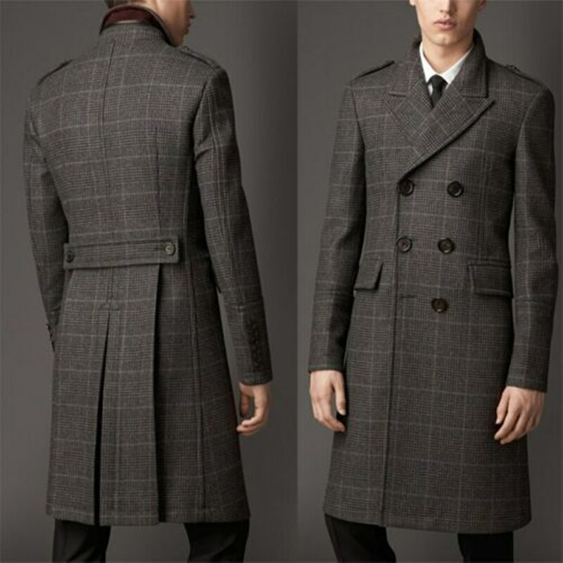 Men's Wool Blends Blend Coat Men Winter Over Jacket Double Breasted Checkered Business Long Overcoat Plus Size Warm Formal Tailored 230225, Navy blue
Men's Wool Blends Blend Coat Men Winter Over Jacket Double Breasted Checkered Business Long Overcoat Plus Size Warm Formal Tailored 230225, Navy blue
