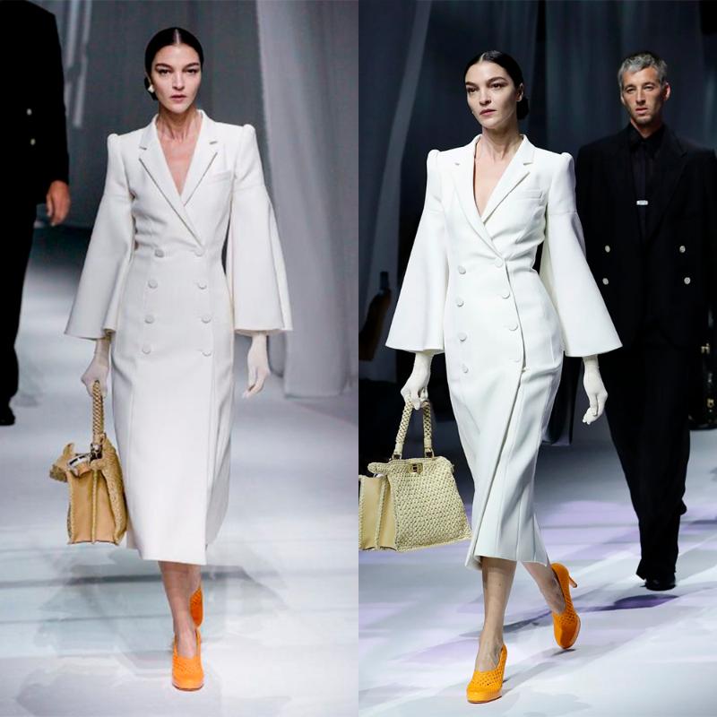 Women's Suits & Blazers Fashion Women Suit Long Style Dress 1 Piece Ankle Length Blazer Double Breasted Party Prom Gown Custom Made Office L, White
Women's Suits & Blazers Fashion Women Suit Long Style Dress 1 Piece Ankle Length Blazer Double Breasted Party Prom Gown Custom Made Office L, White