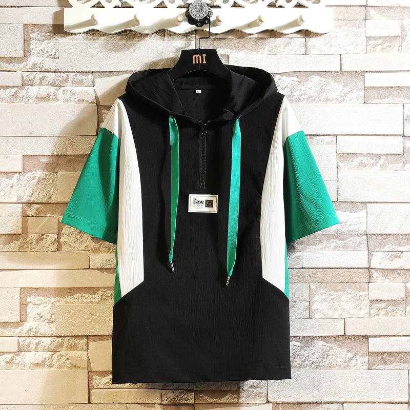 Men's T Shirts Short Fashion Summer Men's Sleeve Tshirt Causal Hooded T-Shirts Youth High Quality Top Patchwork Tees Large Size M-4XL, Black
Men's T Shirts Short Fashion Summer Men's Sleeve Tshirt Causal Hooded T-Shirts Youth High Quality Top Patchwork Tees Large Size M-4XL, Black