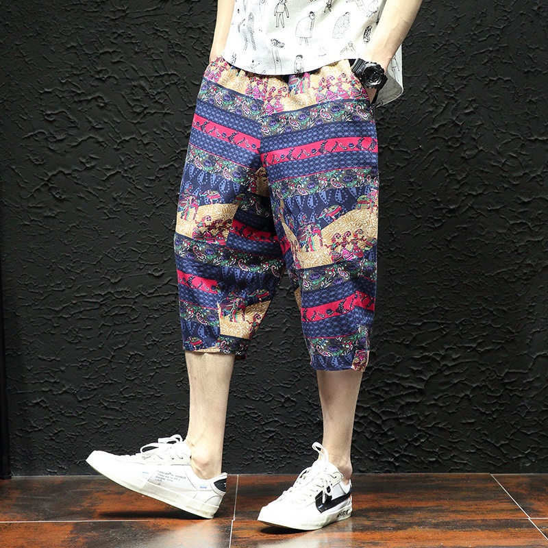 Ethnic Clothing Men Chinese Style Summer Big Size Casual Calf-Length Pants Korean Cotton Printed Loose Male Trouser Streetwear TA045Ethnic
Ethnic Clothing Men Chinese Style Summer Big Size Casual Calf-Length Pants Korean Cotton Printed Loose Male Trouser Streetwear TA045Ethnic