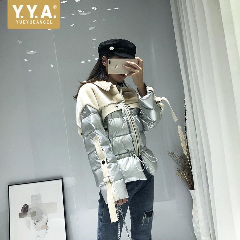Women's Trench Coats Women Winter Shearling Jacket Patchwork Thick Fur Lining Parka Moto Biker Female Warm Filler Down Casual Short Coat, Silver
Women's Trench Coats Women Winter Shearling Jacket Patchwork Thick Fur Lining Parka Moto Biker Female Warm Filler Down Casual Short Coat, Silver