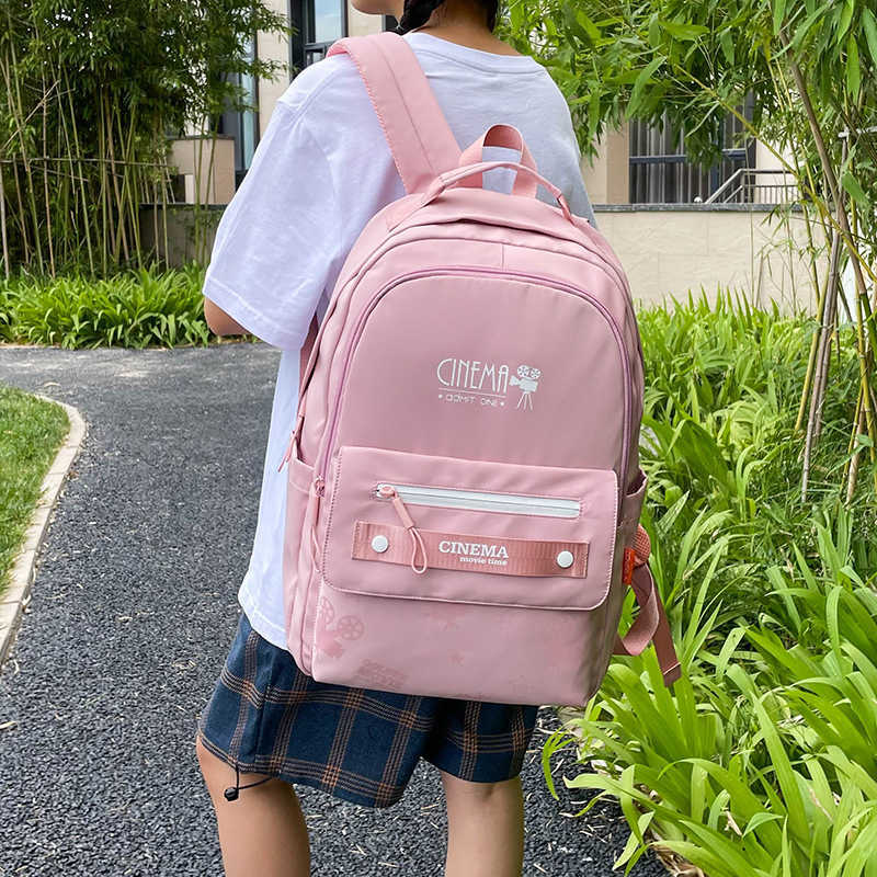 Schoolbag Female college students Campus fashionable new high-capacity backpack Junior high school students, Black
Schoolbag Female college students Campus fashionable new high-capacity backpack Junior high school students, Black