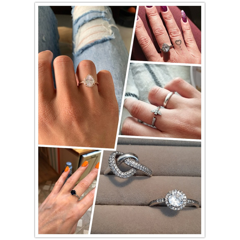 2024 New Popular 925 Sterling Silver Ring Primitive Crown, Engagement Wedding Rose Gold Crystal Ring Jewelry