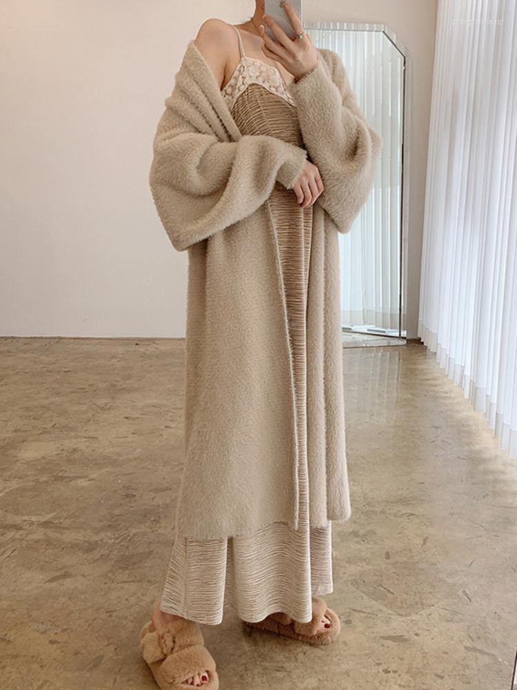 Women's Knits 2023 Winter Velvet Cardigan Women Casual Loose Solid Color Long Sweater Coat Female Fashion H449, Khaki
Women's Knits 2023 Winter Velvet Cardigan Women Casual Loose Solid Color Long Sweater Coat Female Fashion H449, Khaki