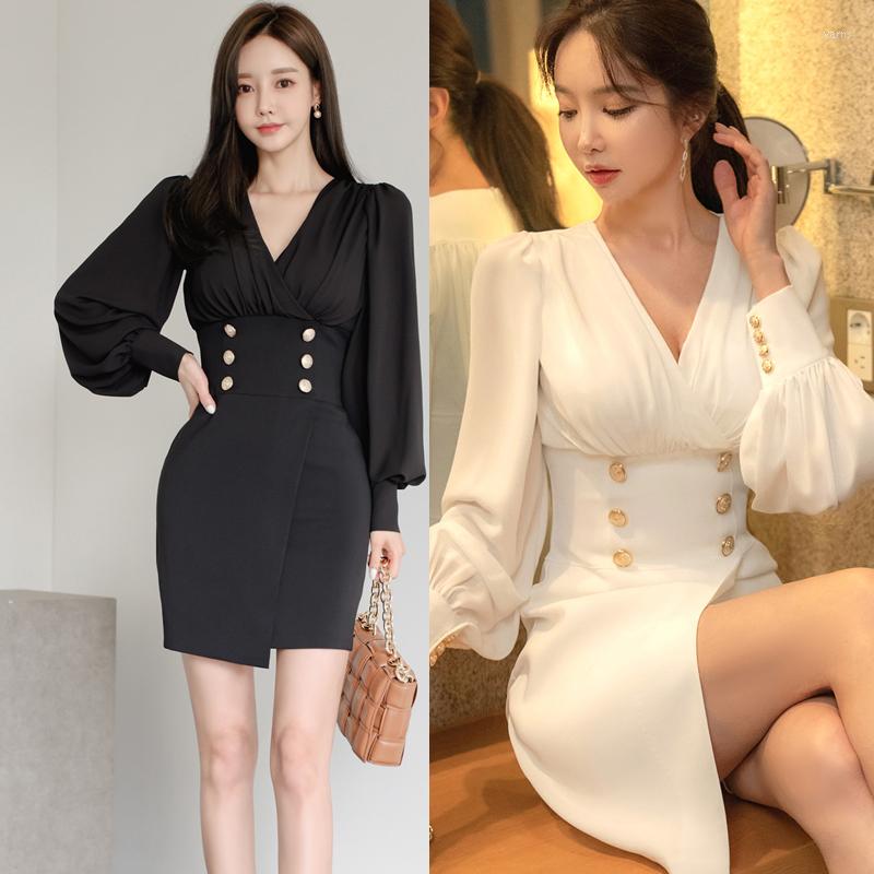 Casual Dresses 2023 Women' Summer Korean Version High-end Temperament V-Neck Long Sleeve Slim Fit Splicing Hip Wrap Professional Dress, Black
Casual Dresses 2023 Women' Summer Korean Version High-end Temperament V-Neck Long Sleeve Slim Fit Splicing Hip Wrap Professional Dress, Black