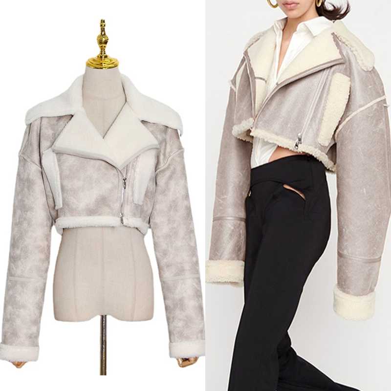Women' Jackets Thick Colorblock Patchwork PU Casual Jacket For Women Lapel Long Sleeve Short Winter Coat Female Fashion 2023Women, Blue
Women' Jackets Thick Colorblock Patchwork PU Casual Jacket For Women Lapel Long Sleeve Short Winter Coat Female Fashion 2023Women, Blue