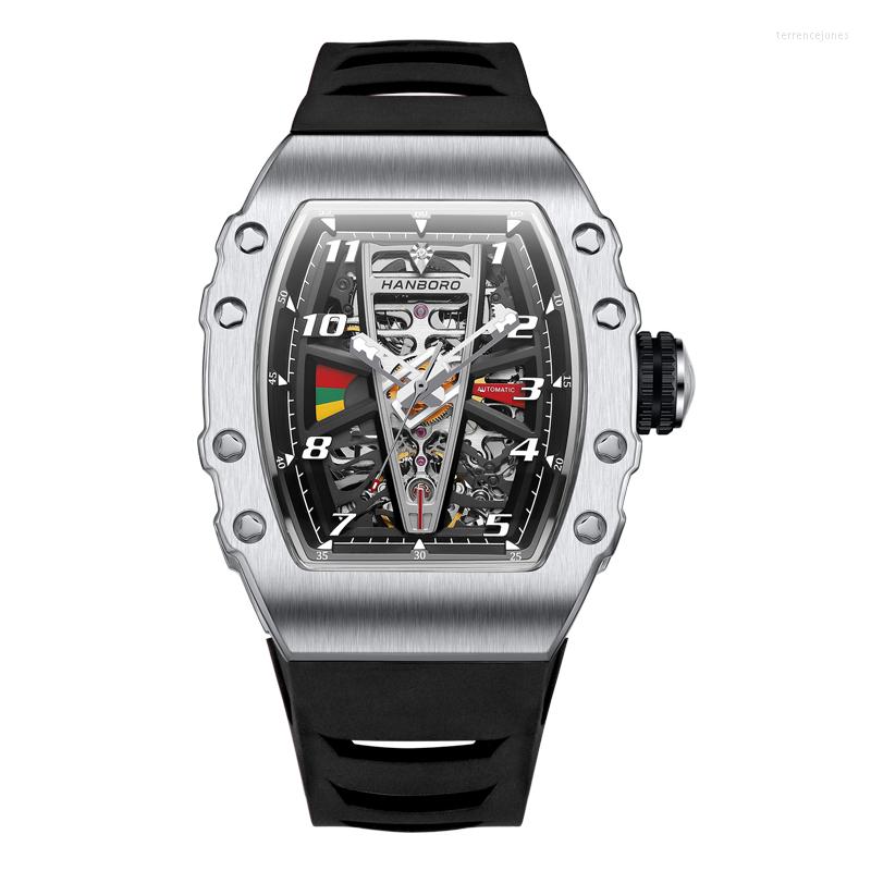 Wristwatches Hanboro Mens Automatic Watch Luxury For Men Mechanical Male Wristwatch Skeleton Waterproof Business Man Montre Homme
Wristwatches Hanboro Mens Automatic Watch Luxury For Men Mechanical Male Wristwatch Skeleton Waterproof Business Man Montre Homme