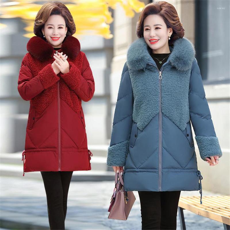 Women's Trench Coats Elegant Mother Winter Cotton Coat Fashion Single Breasted Loose 5XL Plus Size Outwear Parker Women Casual Warm Jacket, Picture shown
Women's Trench Coats Elegant Mother Winter Cotton Coat Fashion Single Breasted Loose 5XL Plus Size Outwear Parker Women Casual Warm Jacket, Picture shown