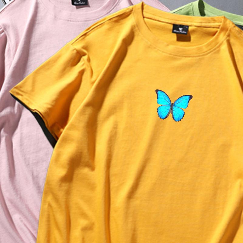 Women's T Shirts Kpop Woman Tshirt Harajuku Shirt Butterfly Print Top Female Women Summer Large Size Streetwear Grunge Ropa Mujer, Deep blue
Women's T Shirts Kpop Woman Tshirt Harajuku Shirt Butterfly Print Top Female Women Summer Large Size Streetwear Grunge Ropa Mujer, Deep blue