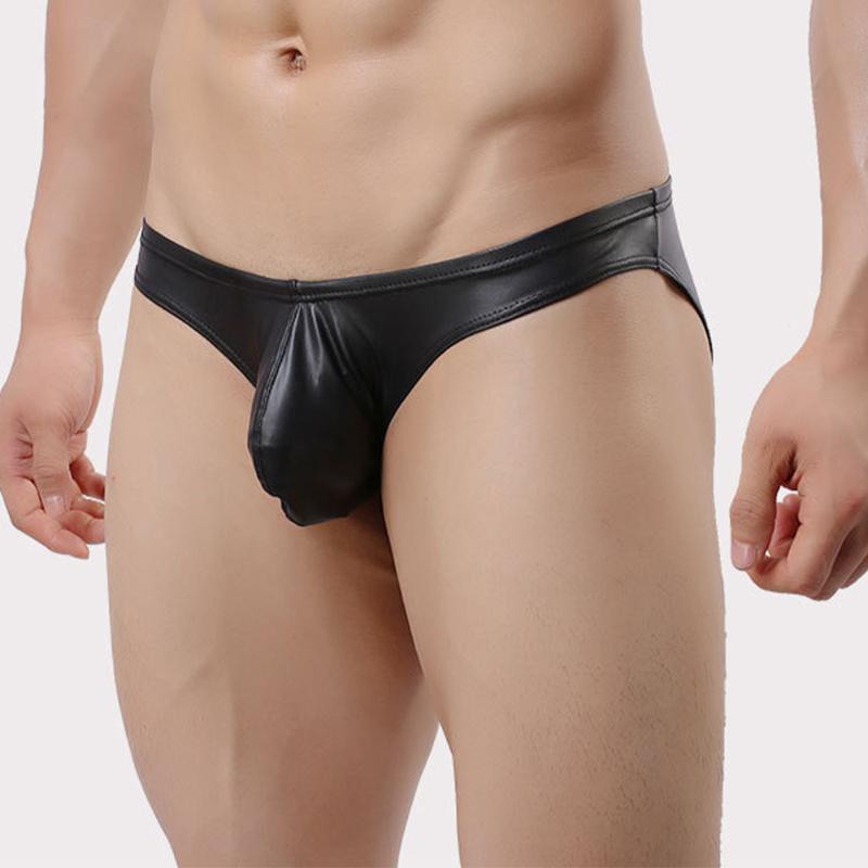 Underpants Briefs For Man Pu Leather Men Underwear Low Waist Pouch Calzoncillos Hombre Wet Look Thong Innerwear Gay Lingerie BriefUnderpants, Black
Underpants Briefs For Man Pu Leather Men Underwear Low Waist Pouch Calzoncillos Hombre Wet Look Thong Innerwear Gay Lingerie BriefUnderpants, Black