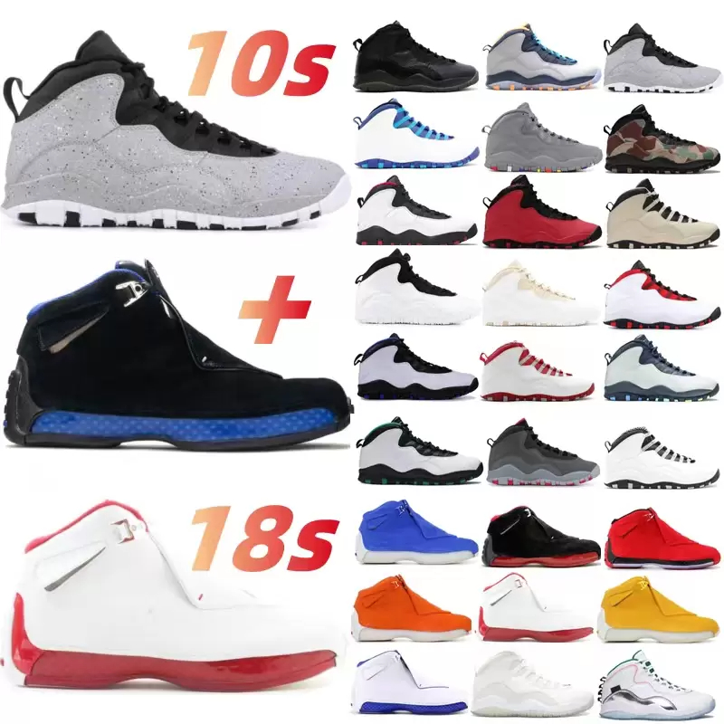2023 Newest 18 18s Basketball Shoes 10 10s Seattle Powder Blue white Desert Camo Dark Smoke Cool Grey Men Women Orange Yellow Blue Suede Sport Royal Sneakers
2023 Newest 18 18s Basketball Shoes 10 10s Seattle Powder Blue white Desert Camo Dark Smoke Cool Grey Men Women Orange Yellow Blue Suede Sport Royal Sneakers