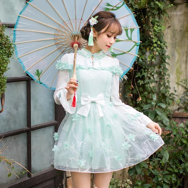 Casual Dresses Princess Sweet Lolita Dress Candy Rain Japanese Long Sleeved Chinese Style Improved Embroidered C22AB7007, Green
Casual Dresses Princess Sweet Lolita Dress Candy Rain Japanese Long Sleeved Chinese Style Improved Embroidered C22AB7007, Green