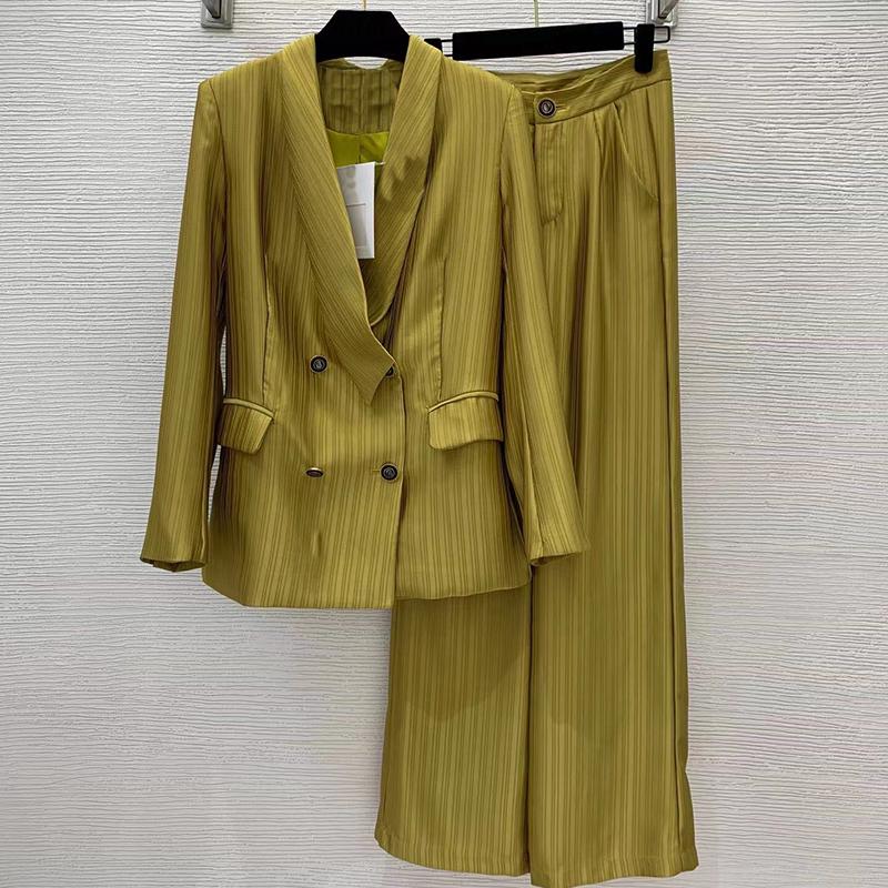 Women's Two Piece Pants Fashion High End Quality Sets For Women Vertical Gold Soft Brazer Jacket And Wide Leg Suit Office Lady 2023Women's, Picture shown
Women's Two Piece Pants Fashion High End Quality Sets For Women Vertical Gold Soft Brazer Jacket And Wide Leg Suit Office Lady 2023Women's, Picture shown