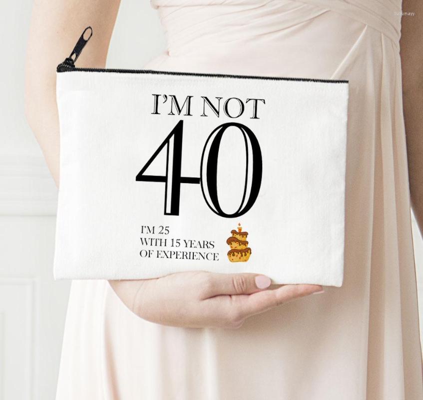 Cosmetic Bags I'm Not 40 Makeup Bag Flower Print Women Make Up Toiletries Organizer Pouch Ladies Clutch Gifts Fashion, Wa173-r3
Cosmetic Bags I'm Not 40 Makeup Bag Flower Print Women Make Up Toiletries Organizer Pouch Ladies Clutch Gifts Fashion, Wa173-r3