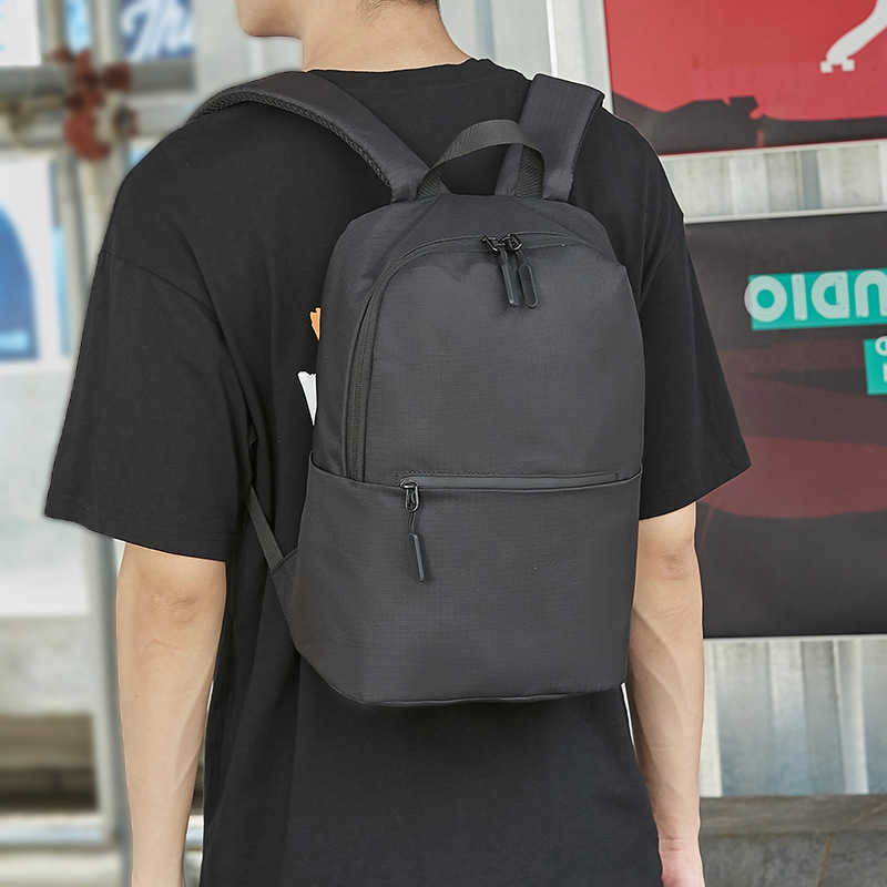 Mini small backpack men's small fashion light small schoolbag men's leisure travel backpack men's backpack small, Black
Mini small backpack men's small fashion light small schoolbag men's leisure travel backpack men's backpack small, Black