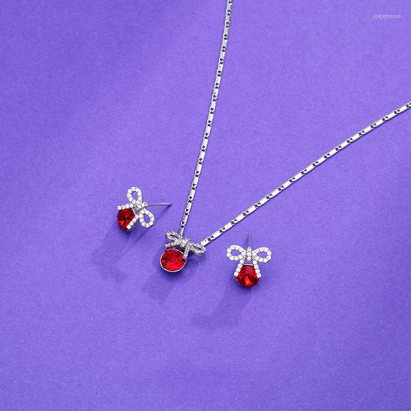 Necklace Earrings Set Trending Jewelery 2023 Small Knotbow Design Studs And Pendant With Austrian Crystal For Girls Party Wedding Bijoux, Picture shown
Necklace Earrings Set Trending Jewelery 2023 Small Knotbow Design Studs And Pendant With Austrian Crystal For Girls Party Wedding Bijoux, Picture shown