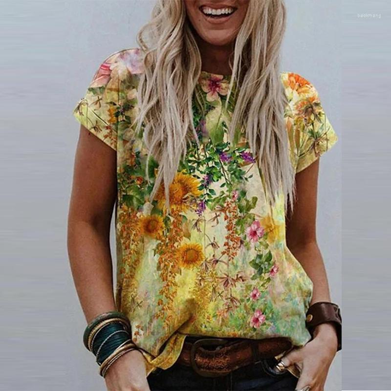 Women' T Shirts 2023 Summer Fashion Women T-Shirt Casual O-Neck Loose Ladies Pullover Elegant Flower Printed Female, Orange
Women' T Shirts 2023 Summer Fashion Women T-Shirt Casual O-Neck Loose Ladies Pullover Elegant Flower Printed Female, Orange