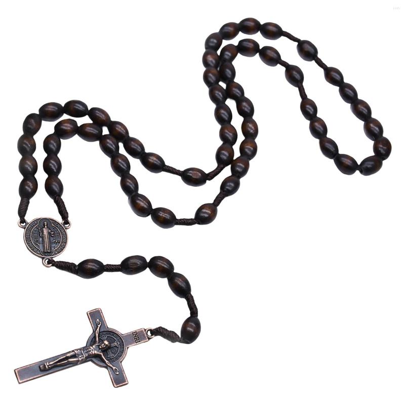 Pendant Necklaces Rosary Cross Wooden Rosaries Religious Jewelry Gift Chains For Women Men Medal
Pendant Necklaces Rosary Cross Wooden Rosaries Religious Jewelry Gift Chains For Women Men Medal