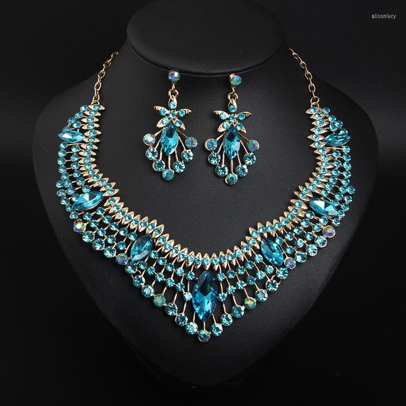 Necklace Earrings Set Sangnuo Elegant Crystal Statement Choker Bridal Wedding African Dubai Party Dangle, Picture shown
Necklace Earrings Set Sangnuo Elegant Crystal Statement Choker Bridal Wedding African Dubai Party Dangle, Picture shown