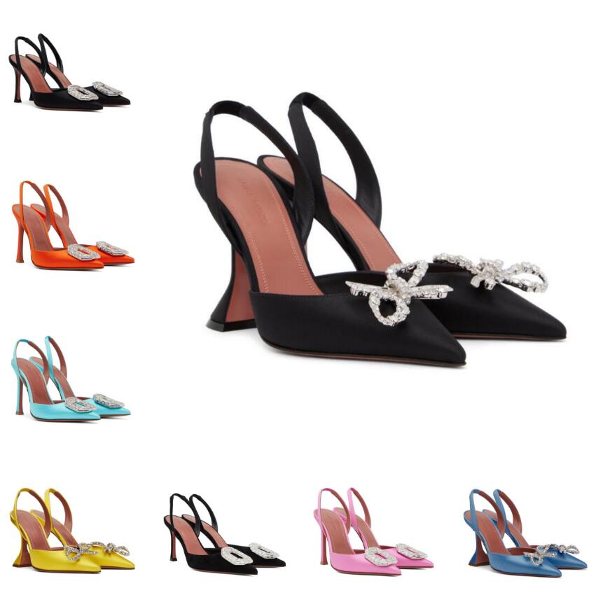 Amina Muaddi Dress Sandals Shoes Satin pointed slingbacks Bowtie Pumps Crystal-sunflower High Heels Women's Luxury Designer Party Wedding Slingback With box
Amina Muaddi Dress Sandals Shoes Satin pointed slingbacks Bowtie Pumps Crystal-sunflower High Heels Women's Luxury Designer Party Wedding Slingback With box