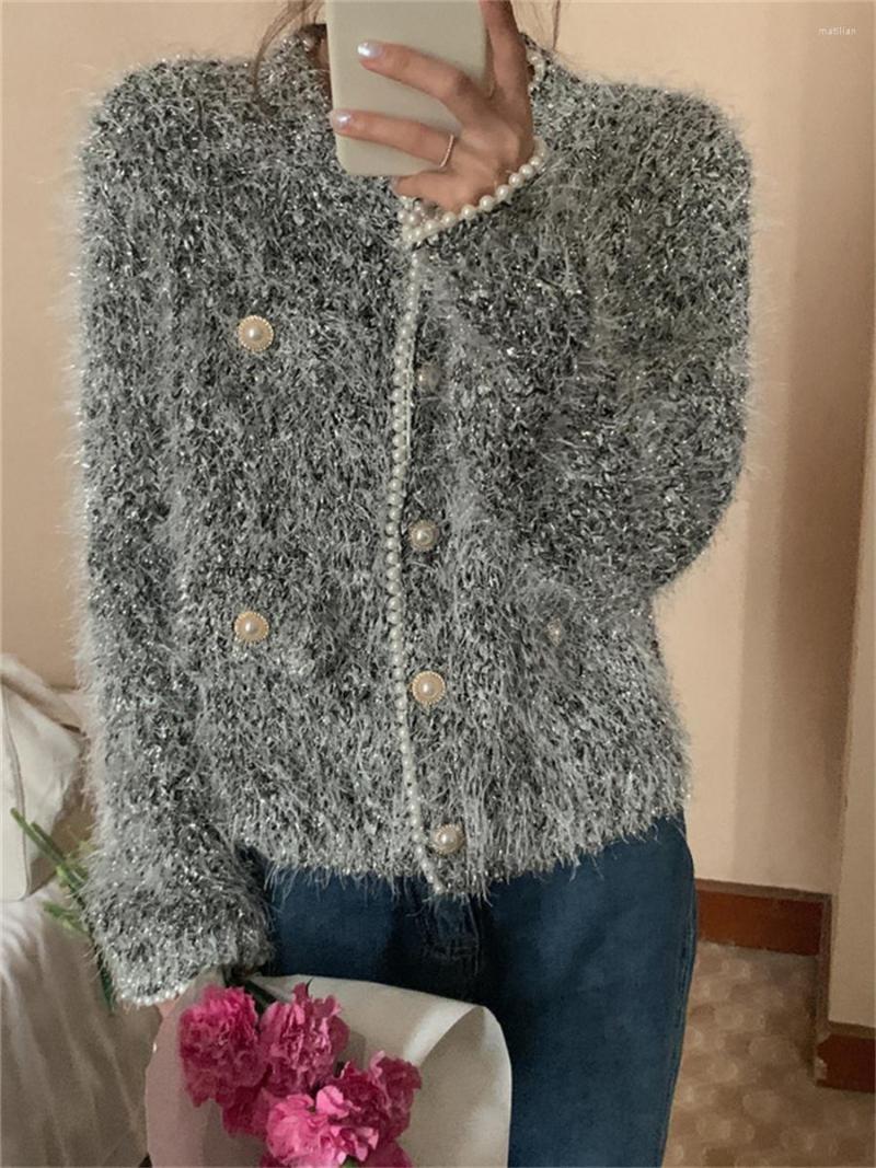Women's Knits Gentle Coats Beading Warm Slim 2023 Loose Office Lady Autumn Winter Fashion Korean Casual Knitted Cardigans Female Sweaters, Picture color
Women's Knits Gentle Coats Beading Warm Slim 2023 Loose Office Lady Autumn Winter Fashion Korean Casual Knitted Cardigans Female Sweaters, Picture color