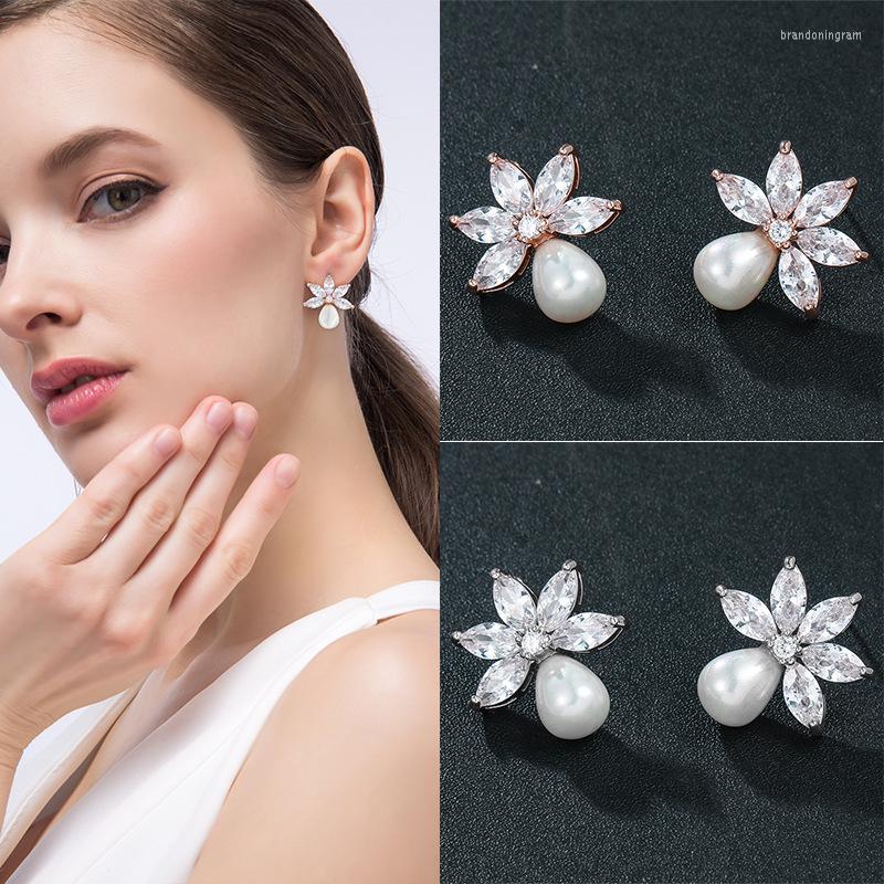 Stud Earrings HUAMI Short 18k Pearl Pendant Gold Siliver Color Zircon Fashion Jewelry Romantic Gift For Women Bijoux
Stud Earrings HUAMI Short 18k Pearl Pendant Gold Siliver Color Zircon Fashion Jewelry Romantic Gift For Women Bijoux