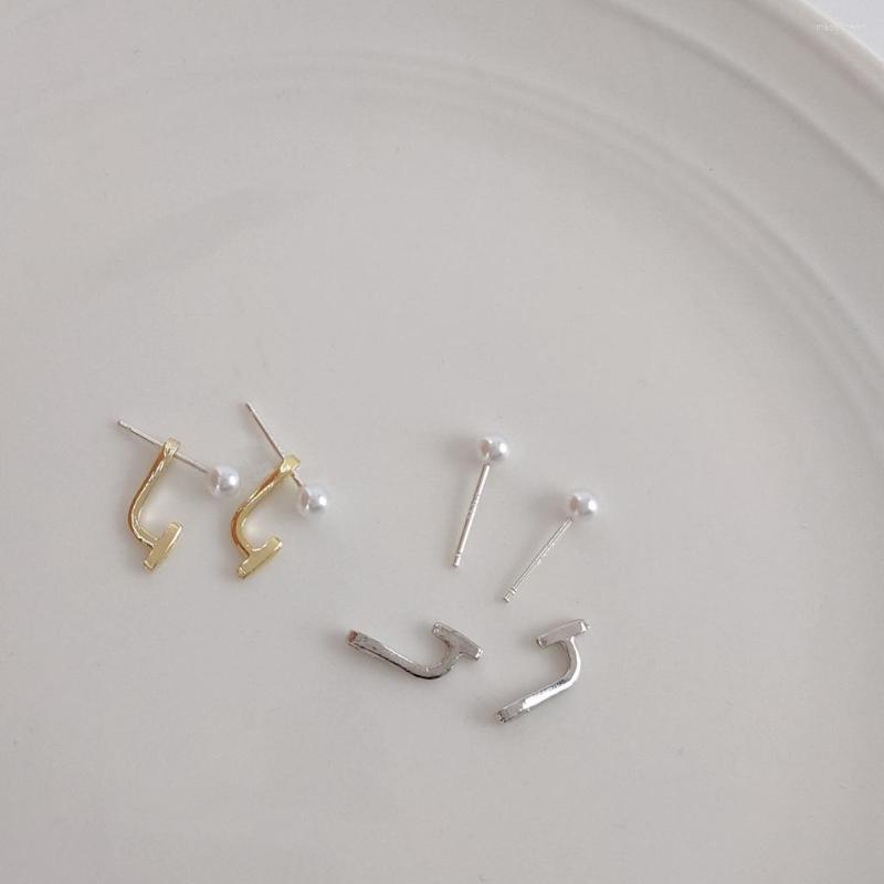 Stud Earrings For Women Fashionable Light Luxury Pearl Simple Geometric Jewelry Accessories Wholesale