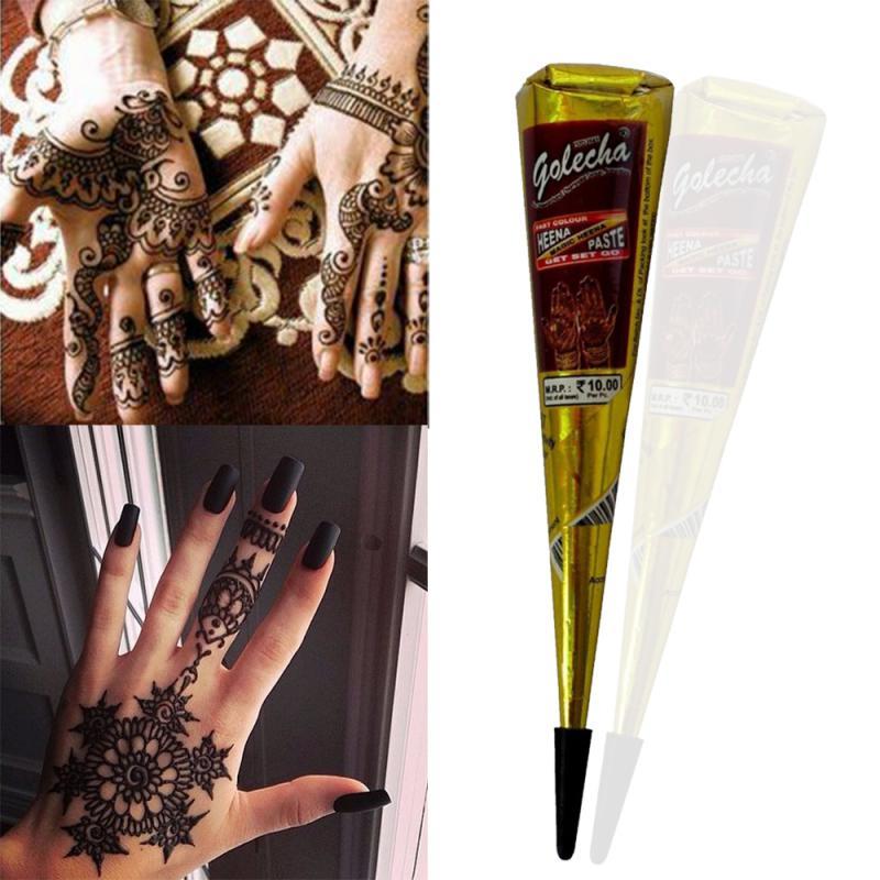 Tattoo Inks Temporary Waterproof Kit Black Body Art Paint Mehandi Ink Natural Henna Cones Black/ White/ Brown/ Deep RedTattoo InksTattoo
Tattoo Inks Temporary Waterproof Kit Black Body Art Paint Mehandi Ink Natural Henna Cones Black/ White/ Brown/ Deep RedTattoo InksTattoo