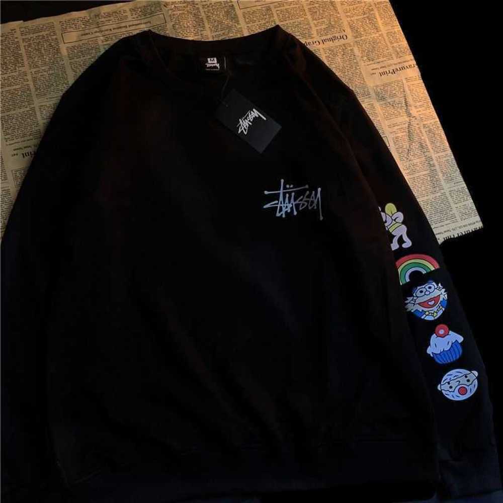 2023 Heavyweight Cotton Fashion Clown Co-branded Men and Women Loose Lovers Stussya Long-sleeved Round Neck Sweateroppf, Clown black
2023 Heavyweight Cotton Fashion Clown Co-branded Men and Women Loose Lovers Stussya Long-sleeved Round Neck Sweateroppf, Clown black