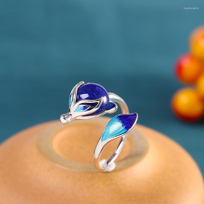 Cluster Rings Retro Handmade Ring Burning Blue Fashion Women's Opening Adjustment Lapis Lazuli Jewelry Accessories
Cluster Rings Retro Handmade Ring Burning Blue Fashion Women's Opening Adjustment Lapis Lazuli Jewelry Accessories