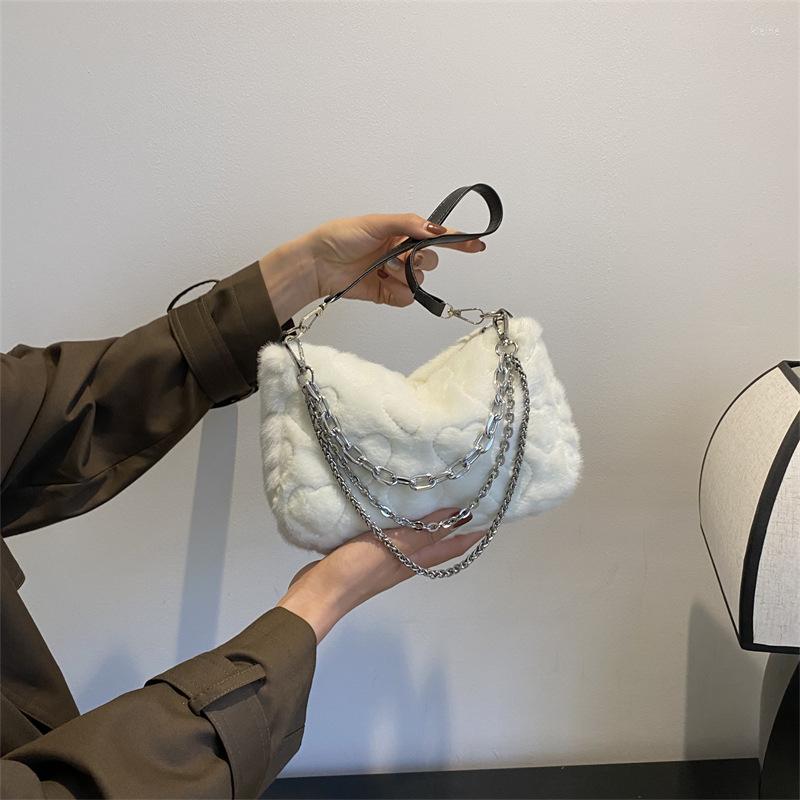 Evening Bags Brand Designer Fur Women's Shoulder Bag Fashion Chain Crossbody Flap Handbag 2023 Trend, Black
Evening Bags Brand Designer Fur Women's Shoulder Bag Fashion Chain Crossbody Flap Handbag 2023 Trend, Black