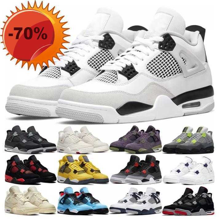 Boots Outdoors 4s Basketball Shoes Men Women Jumpman 4 Red Thunder Infrared Black Cat Bred University Blue Sail Cool Grey White Cement, 11
Boots Outdoors 4s Basketball Shoes Men Women Jumpman 4 Red Thunder Infrared Black Cat Bred University Blue Sail Cool Grey White Cement, 11